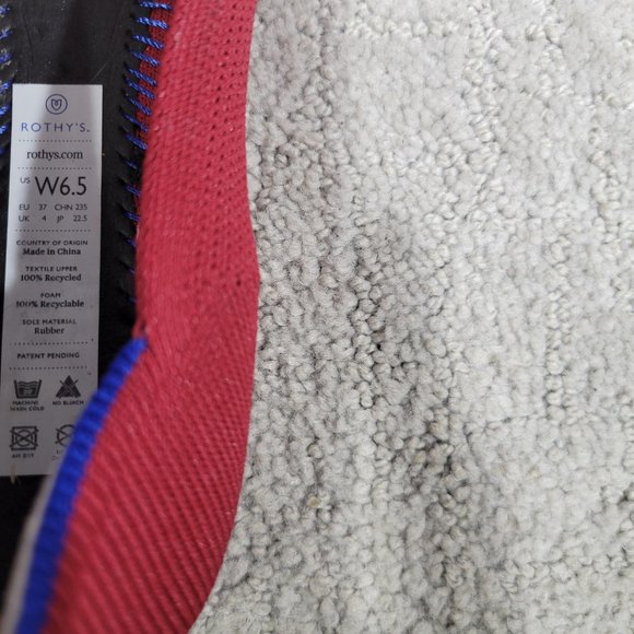 Rothy’s The Flat Scooter Red Round Toe Slip On Shoes Women's Size US 6, 6.5, 10 - Picture 8 of 9